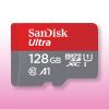 Sandisk Micro-SDXC Karte A1 Class10 128GB mit SD-Karten-Adapter