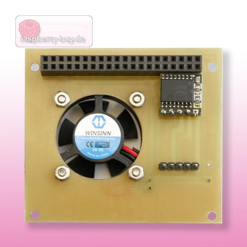 Raspberry Pi RTC-Modul mit Lüftersteuerung und Lüfter